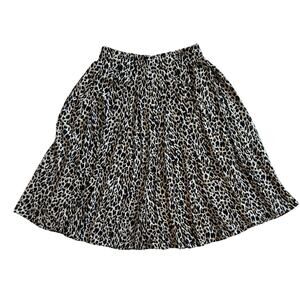 J. Crew Pleated Leopard Print Skirt - Size 6